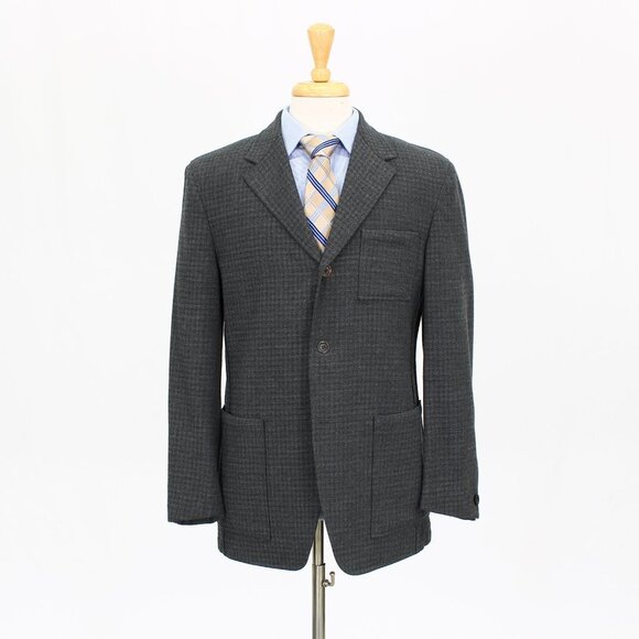 Arthur Chapnik 40S Gray Check 3-Button Sport Coat Blazer Jacket O629 - Picture 1 of 11